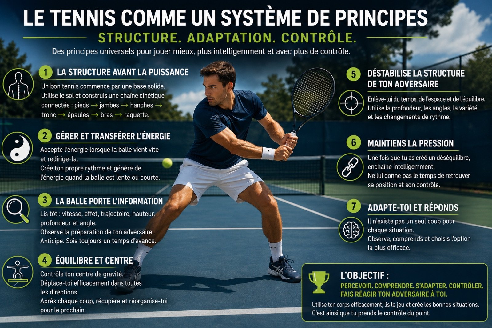 Le tennis comme système de principes : structure, adaptation et contrôle